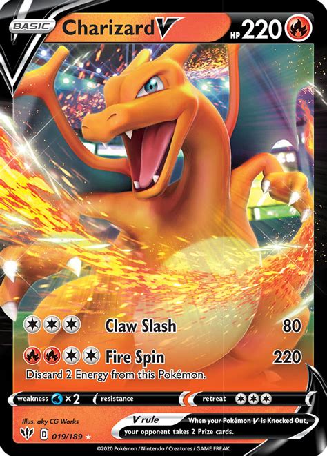 charizard v 2020 card.